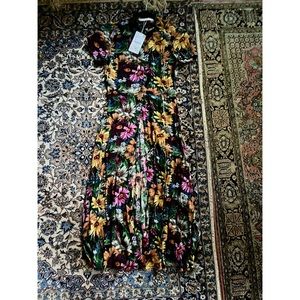 ZARA NWT Floral dress midi length